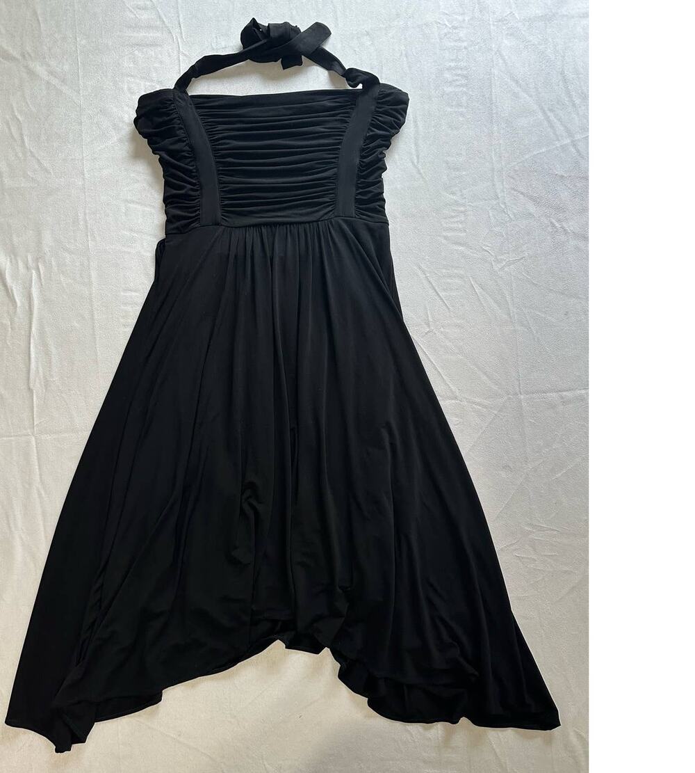 BCBGMAXAZRIA Black Halter Dress Size Medium
